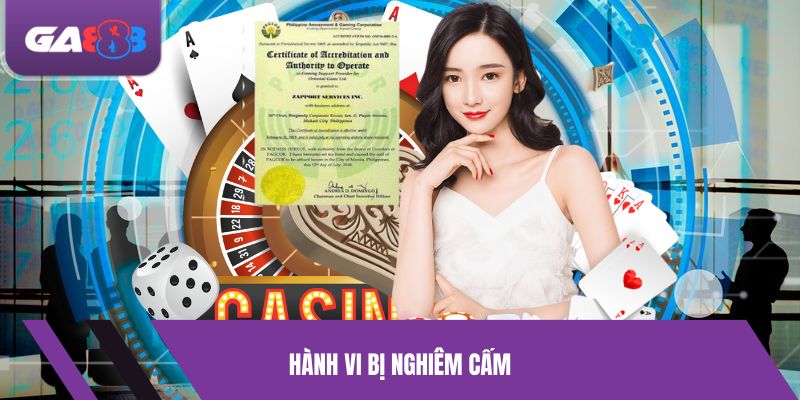 Hành vi bị nghiêm cấm